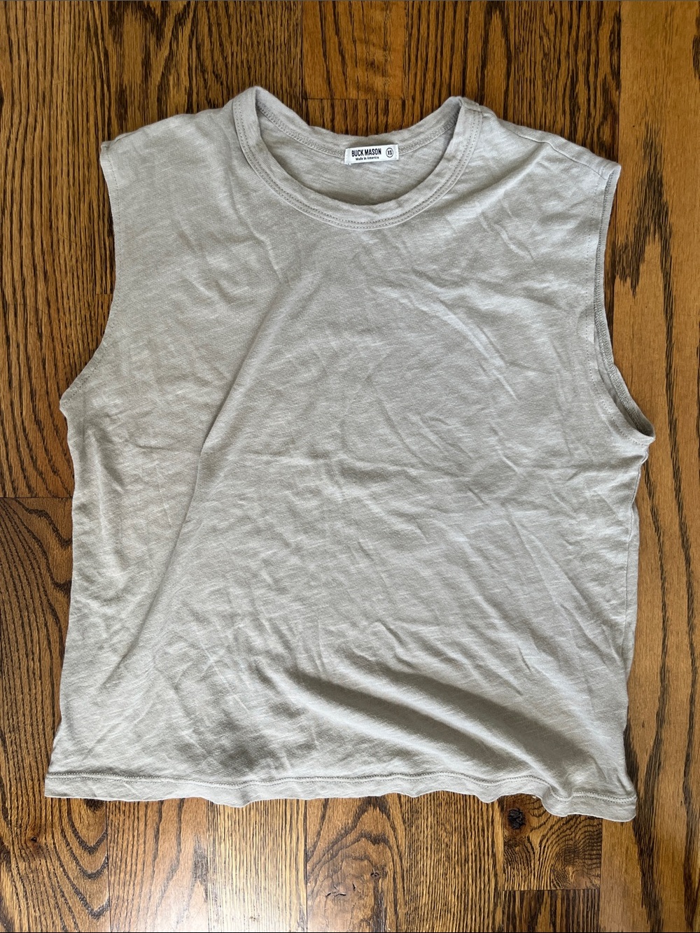 Buck Mason Women's Sleeveless Crew Tank - Light Taupe